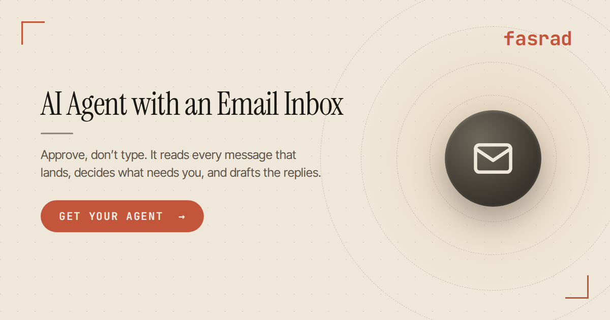AI Agent with an Email Inbox | Fasrad