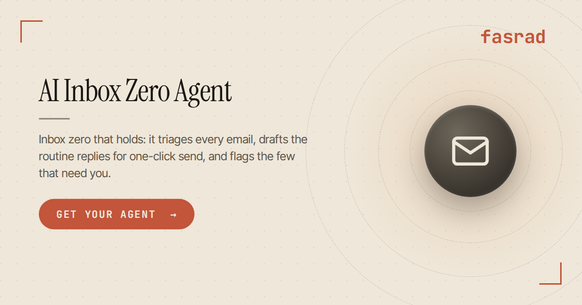 AI Inbox Zero Agent | Fasrad
